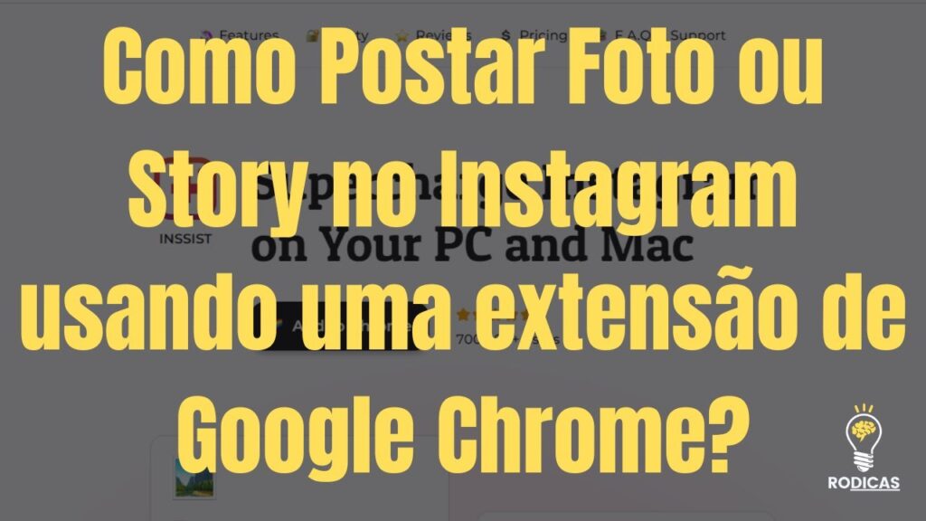 Como postar stories do instagram pelo pc com extensao para chrome 1