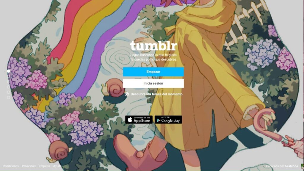 Como conectar instagram e tumblr 1