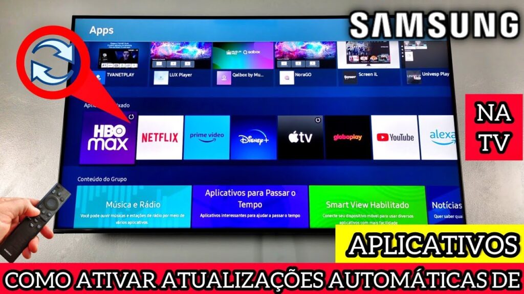 Como ativar a atualizacao automatica de apps na smart tv samsung 1