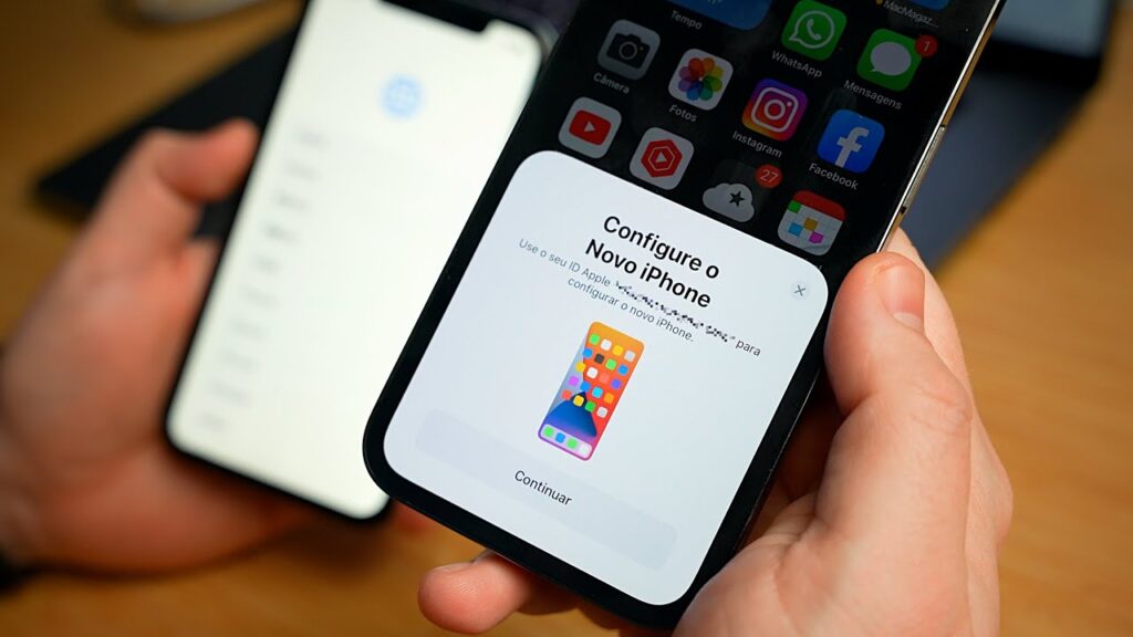 Como transferir dados de um iphone para outro 1