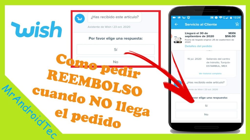Como pedir reembolso no wish 1