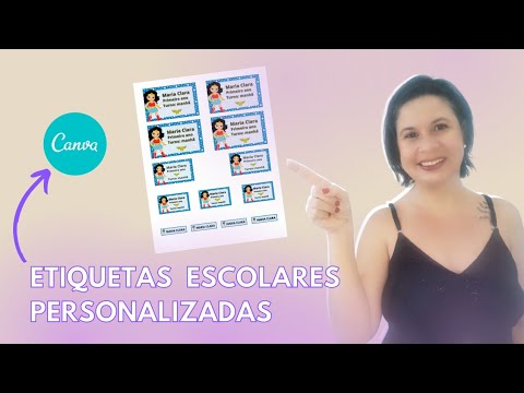 Como fazer etiquetas escolares personalizadas no canva 1