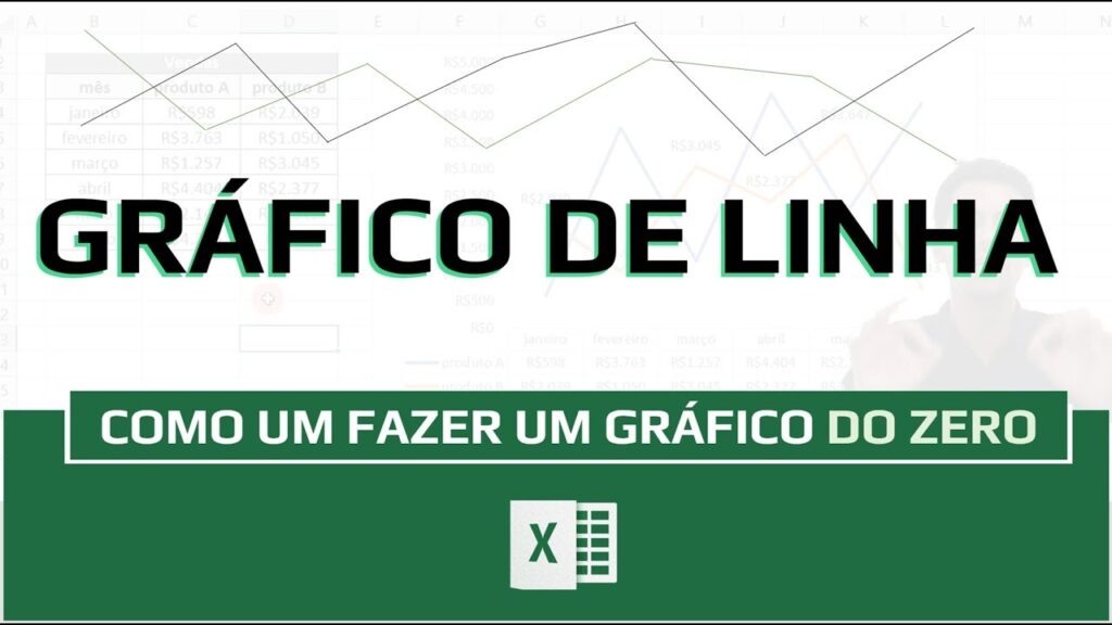 Como fazer grafico de linha no excel 1