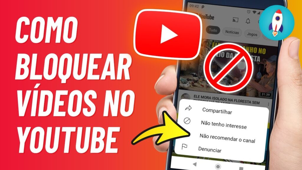 Como bloquear um canal no youtube pelo celular 1