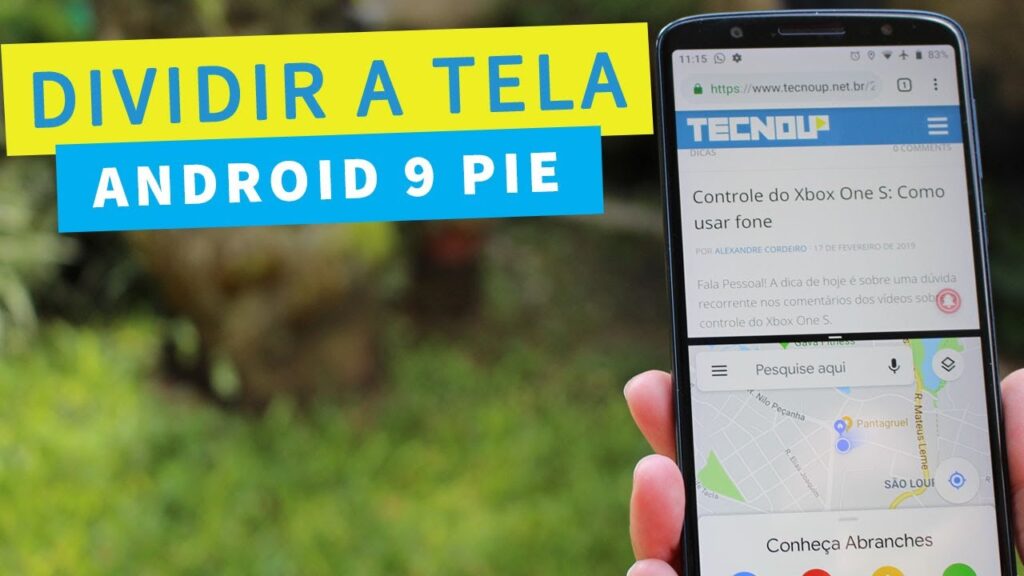 Como dividir a tela no android 9 pie 1