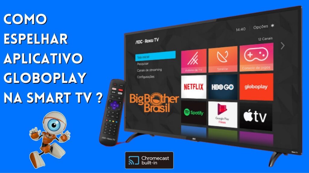 Como transmitir o globosat play na tv com chromecast 1