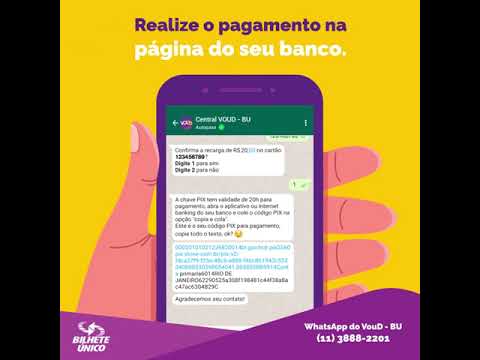 Como recarregar o bilhete unico via whatsapp 8