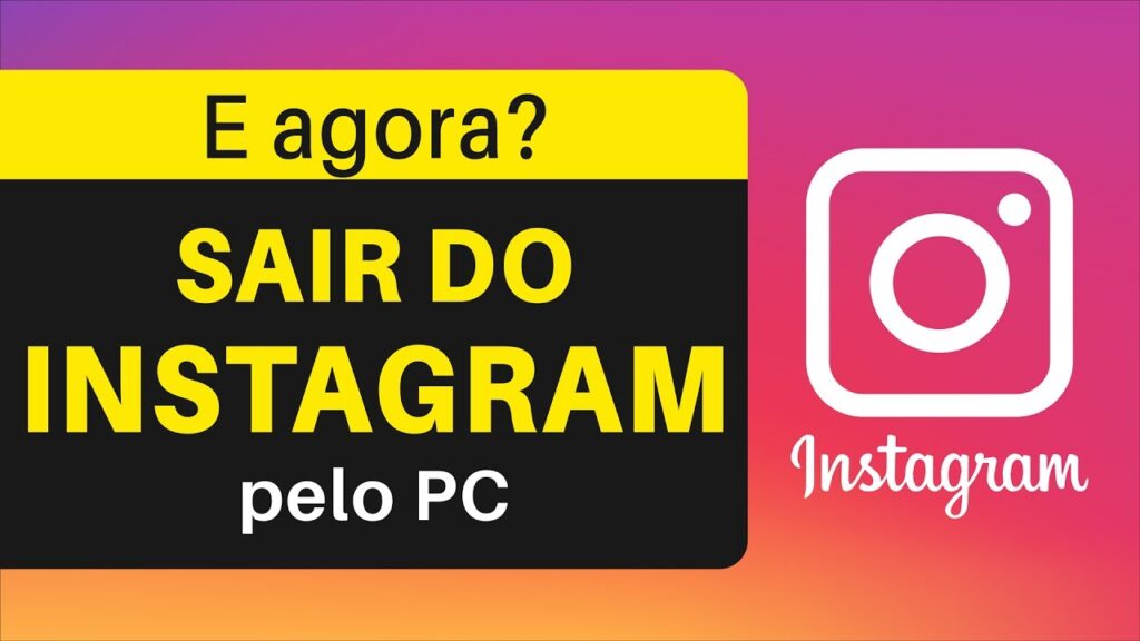 Como sair do instagram pelo pc ou celular 1