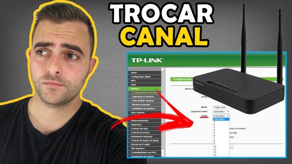 Como mudar configuracao de frequencia do roteador e melhorar o wi fi 1