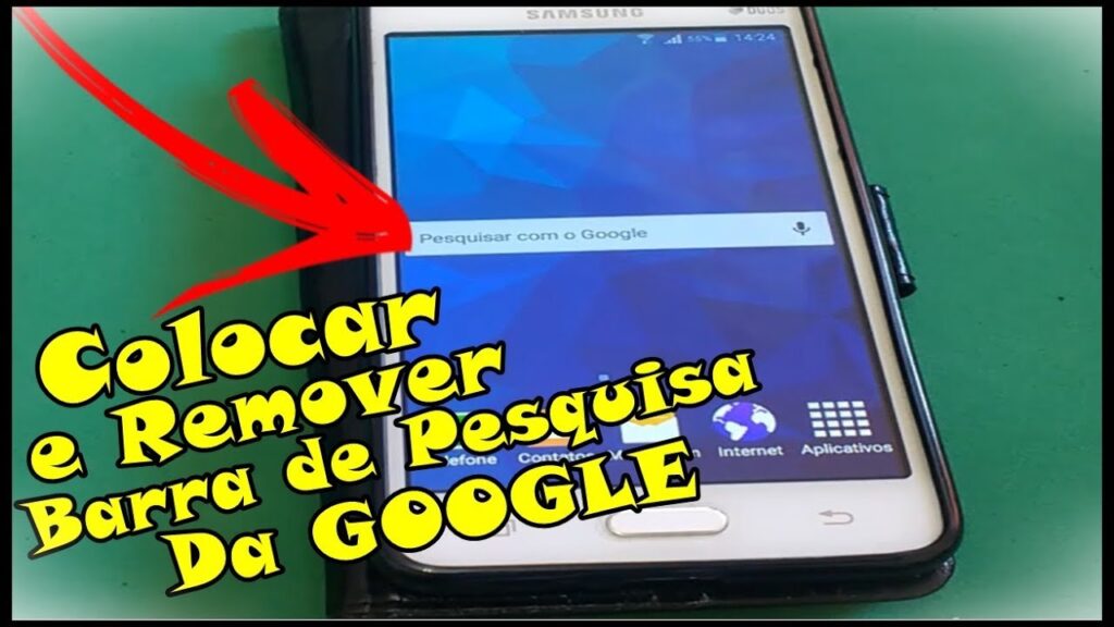 Como tirar o google da tela do celular e remover a barra de pesquisa 1
