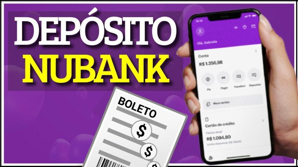 Como fazer deposito em uma nuconta por boleto bancario 1