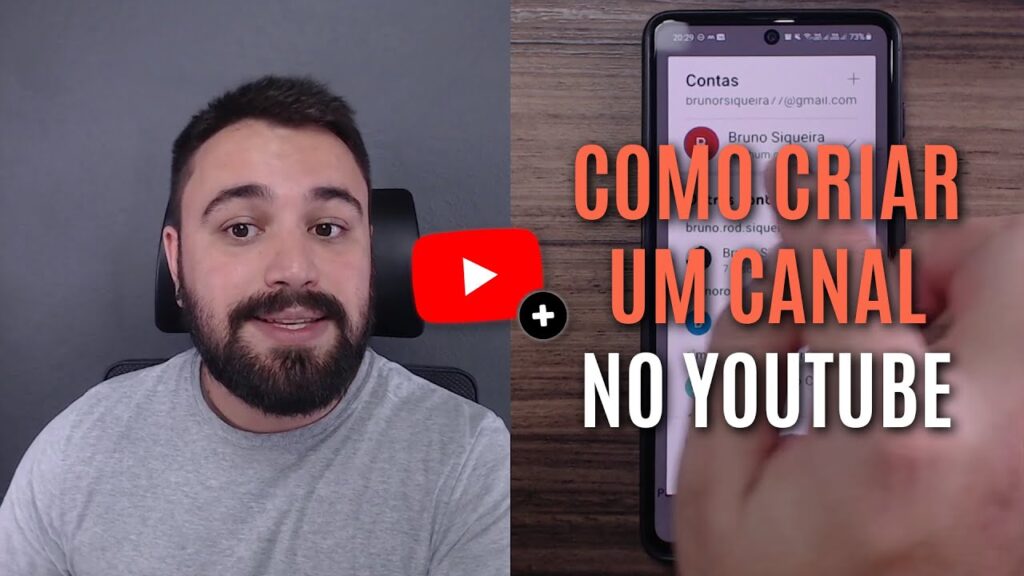 Como criar um canal no youtube pelo celular 1