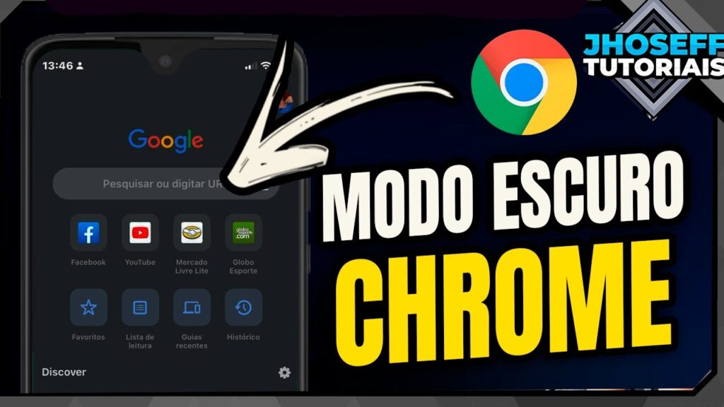 Como ativar o modo escuro do chrome no iphone com o ios 13 1