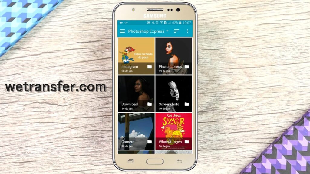 Como usar o wetransfer no celular 1