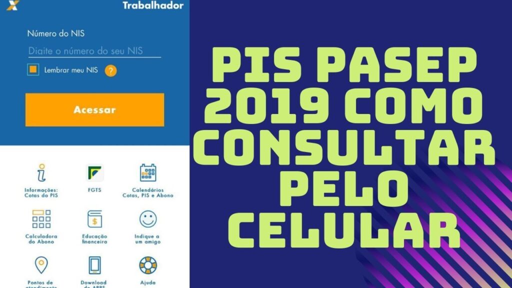 Como consultar o abono salarial pis 2019 com o app caixa trabalhador 1
