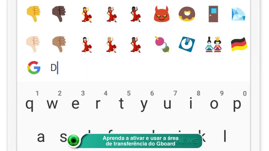 Como compartilhar um local do mapa pelo teclado virtual gboard 1