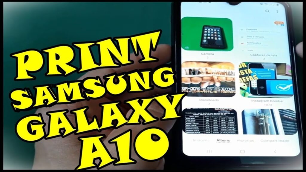 Como tirar print no galaxy a10 1