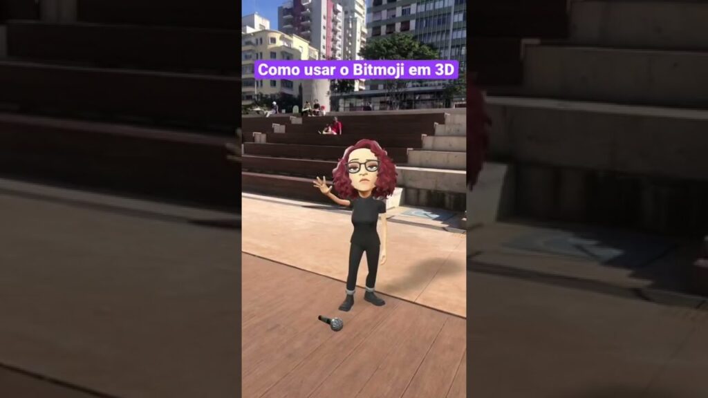 Como usar seu bitmoji em 3d no snapchat 1
