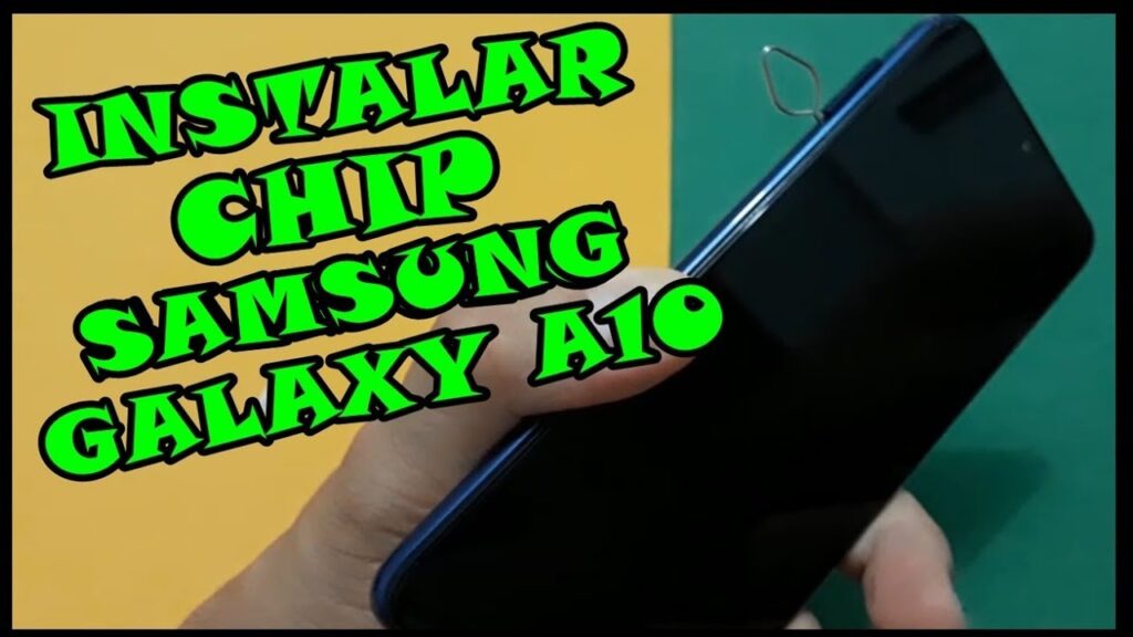Como colocar chip e cartao de memoria no galaxy a10 1