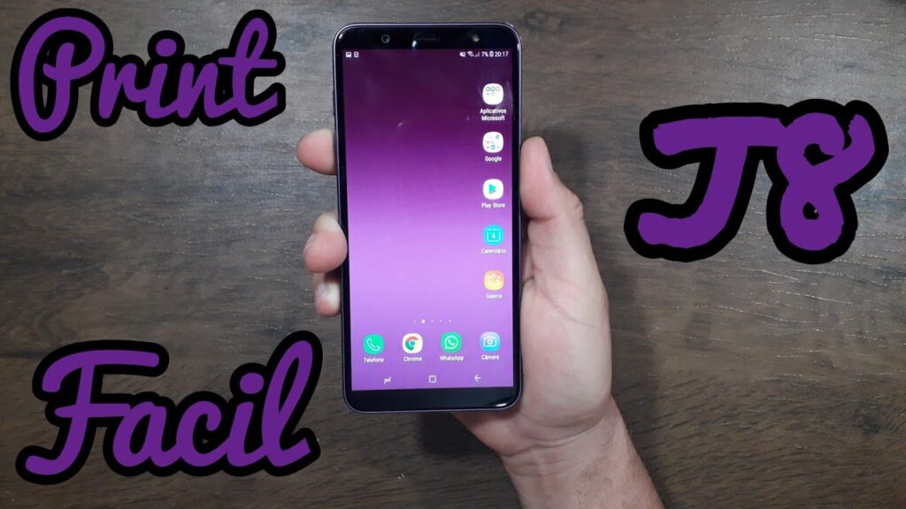 Como tirar print no galaxy j8 1