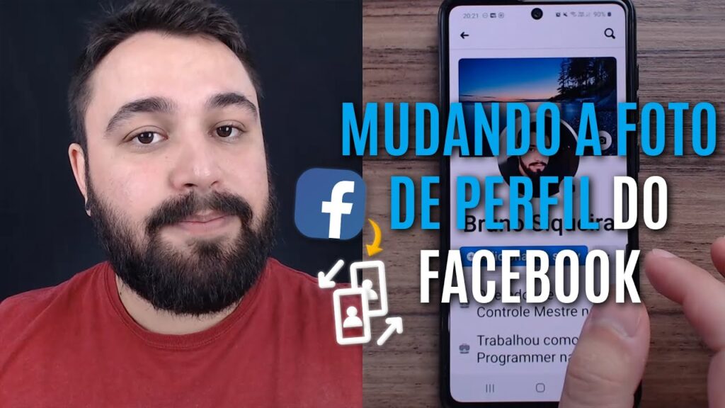 Como adicionar um tema sua foto de perfil do facebook pelo celular 1