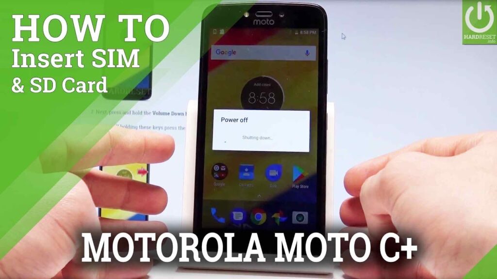 Como colocar um chip no moto c plus 1