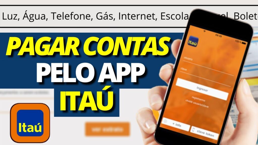 Como pagar conta pelo celular no app do itau 1