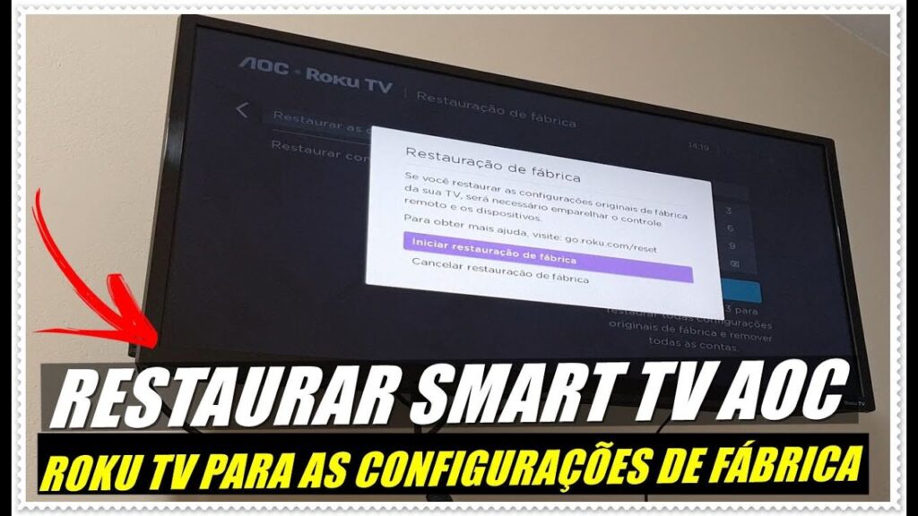 Como restaurar a smart tv da aoc para as configuracoes de fabrica 1