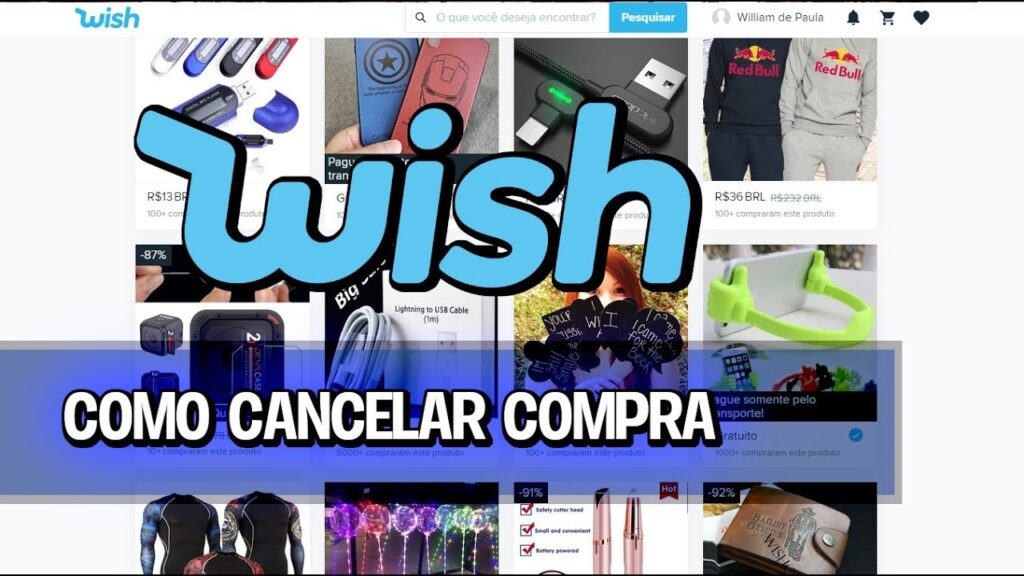 Como cancelar uma compra no wish 1