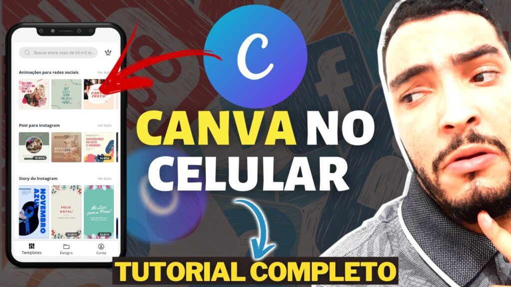 Como usar o canva para editar imagens pelo celular 1