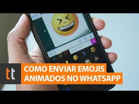 Como enviar emojis animados no whatsapp com o giphy 1