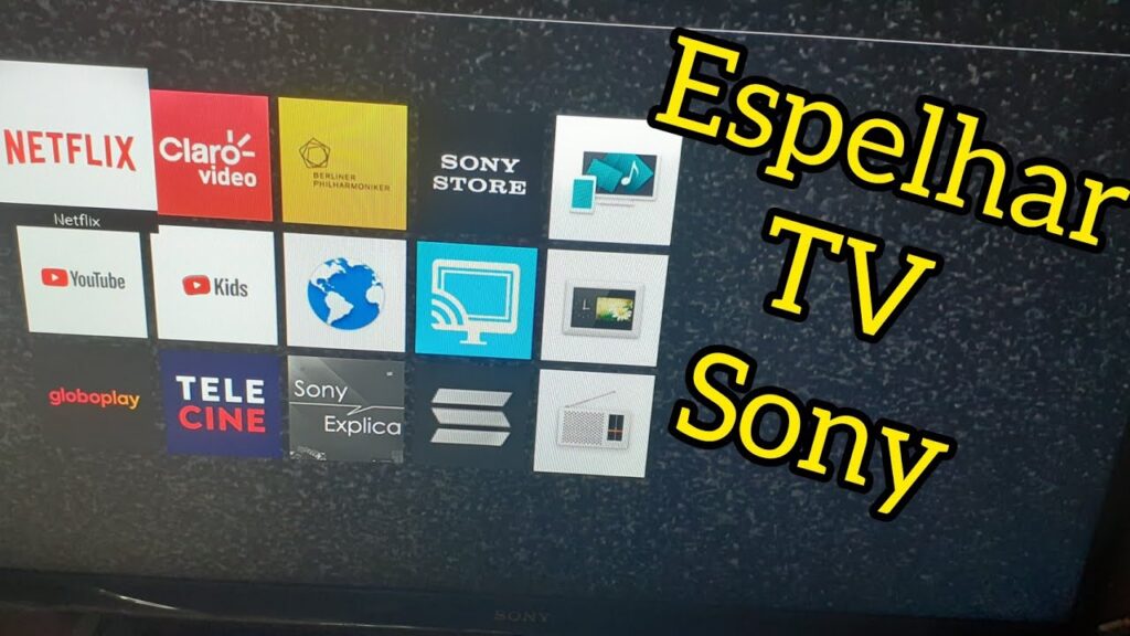 Como espelhar a tela do celular na smart tv sony bravia 1