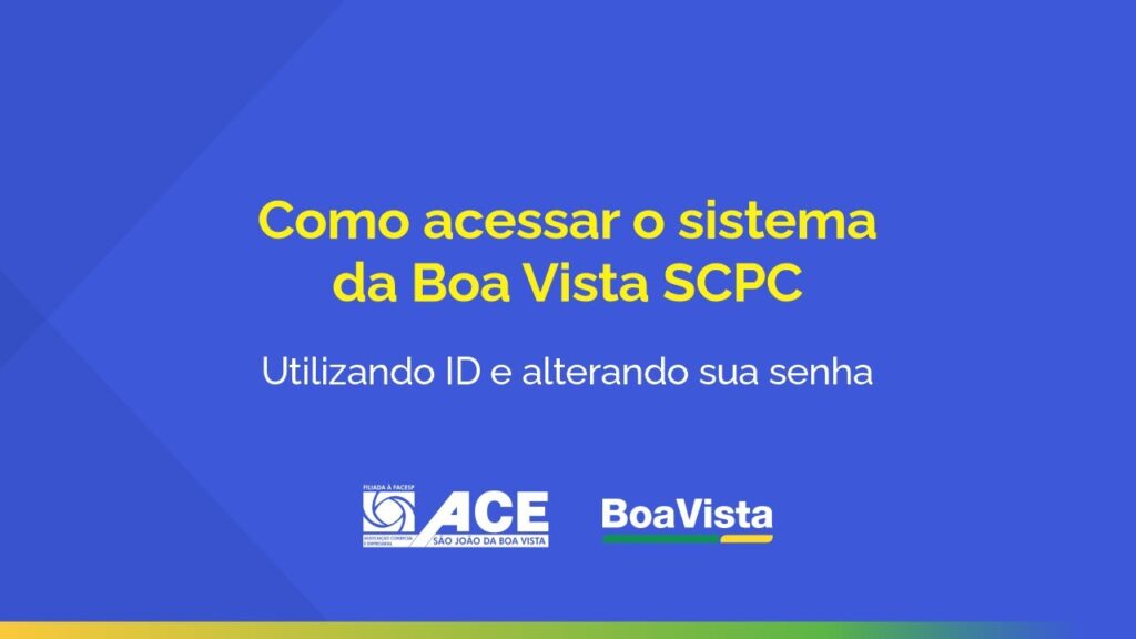 Como mudar a senha do boa vista scpc 1