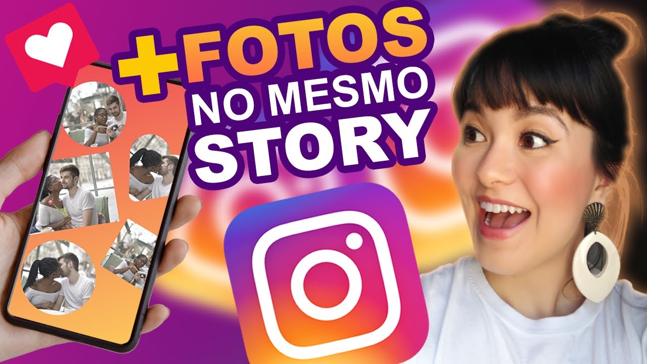 Como fazer colagens de fotos nos stories do instagram sem instalar nada 4
