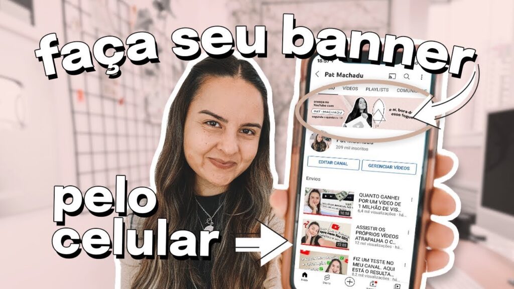 Como fazer banner para youtube pelo celular 1