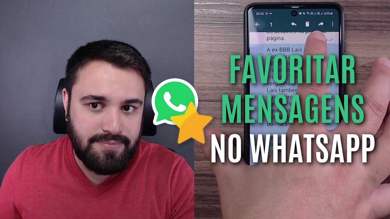 Como marcar uma mensagem Como favorita no whatsapp business 3