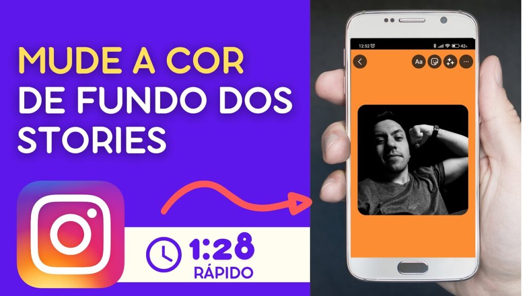 Como mudar a cor de fundo dos stories no instagram 1
