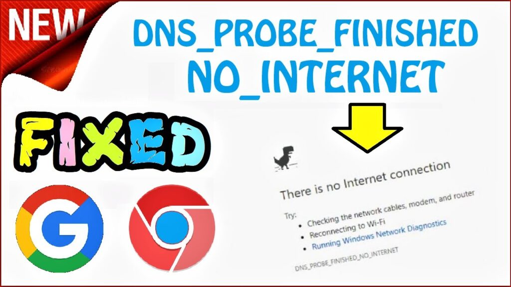 Como resolver erros do tipo dnsprobefinishednointernet 1