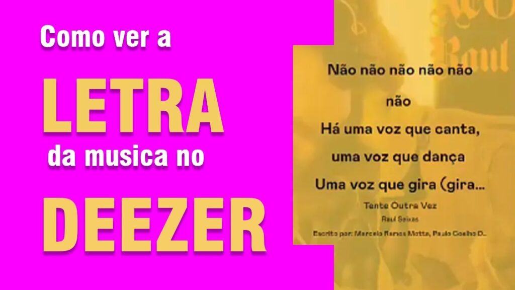 Como ver letras de musicas no web player do deezer 1