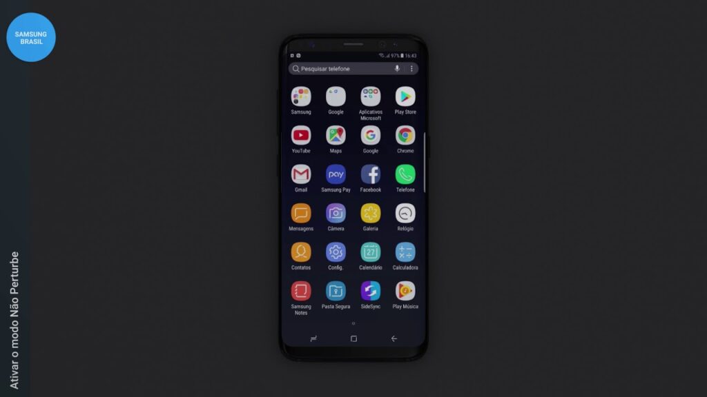 Como configurar o modo nao perturbar no samsung galaxy s8 1