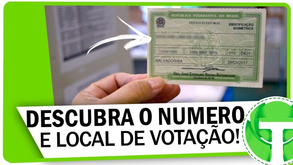 Como saber o numero do titulo de eleitor e o local de votacao pelo pc 1