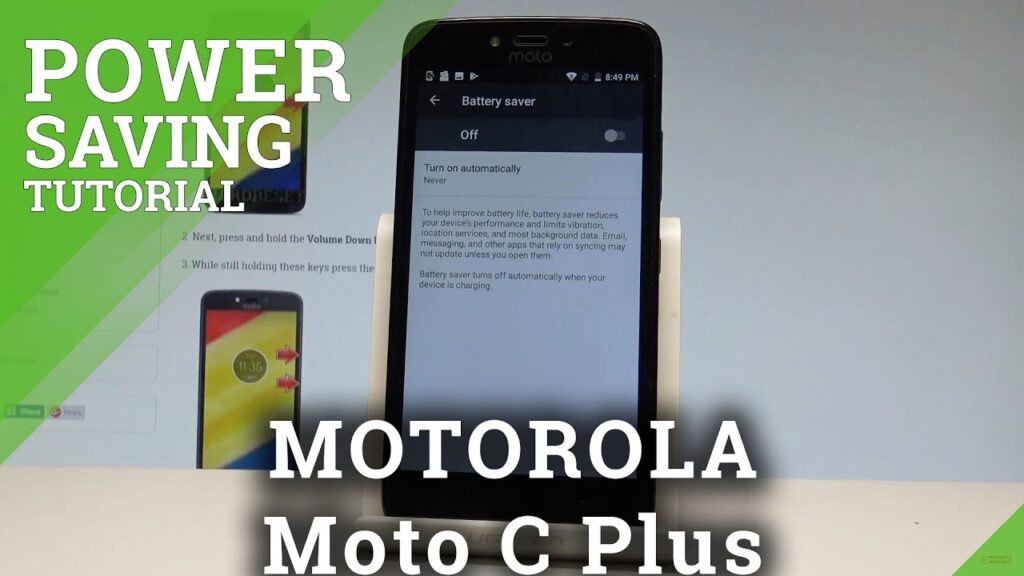 Como usar o moto c plus em modo de economia de bateria 1