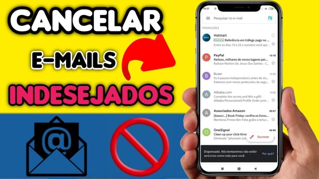 Como ignorar os e mails de uma pessoa no inbox do gmail 1