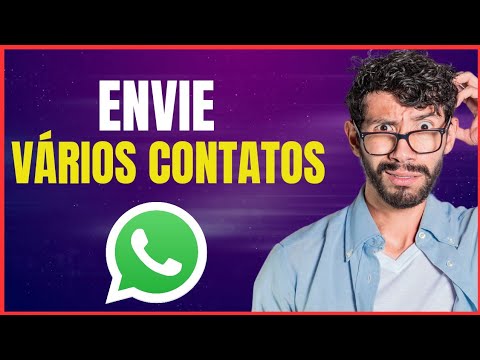 Como compartilhar varios contatos pelo whatsapp 1