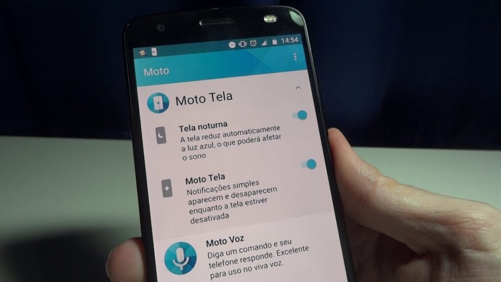 Como configurar e ativar a tela noturna no moto g5s plus 1
