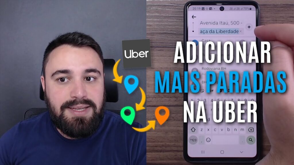 Como adicionar mais de um destino ao pedir um carro na uber 1