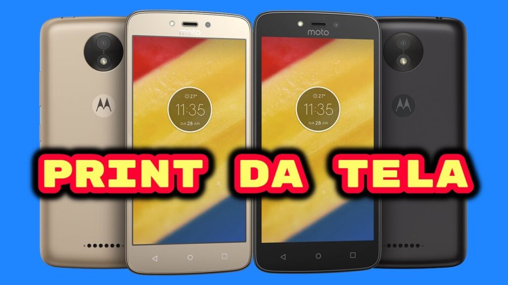 Como fazer um print de tela no moto c plus 1
