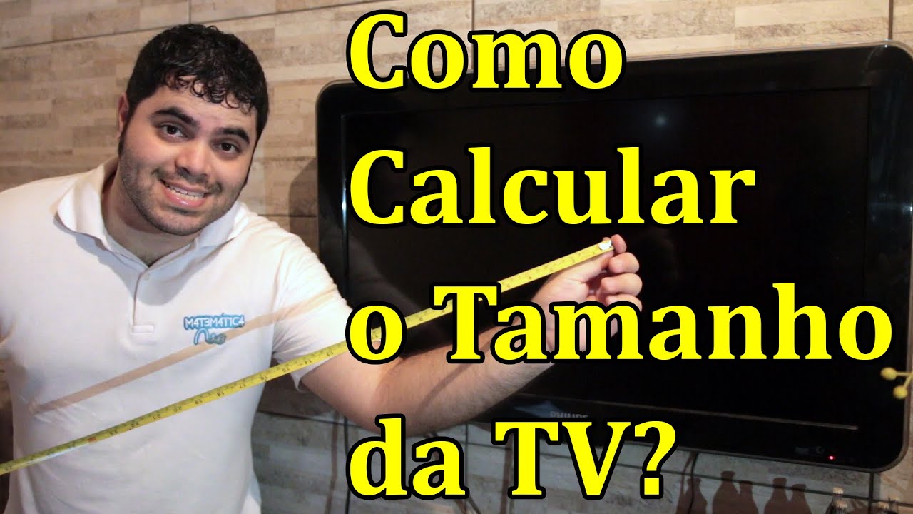 Como medir as polegadas da tv 1