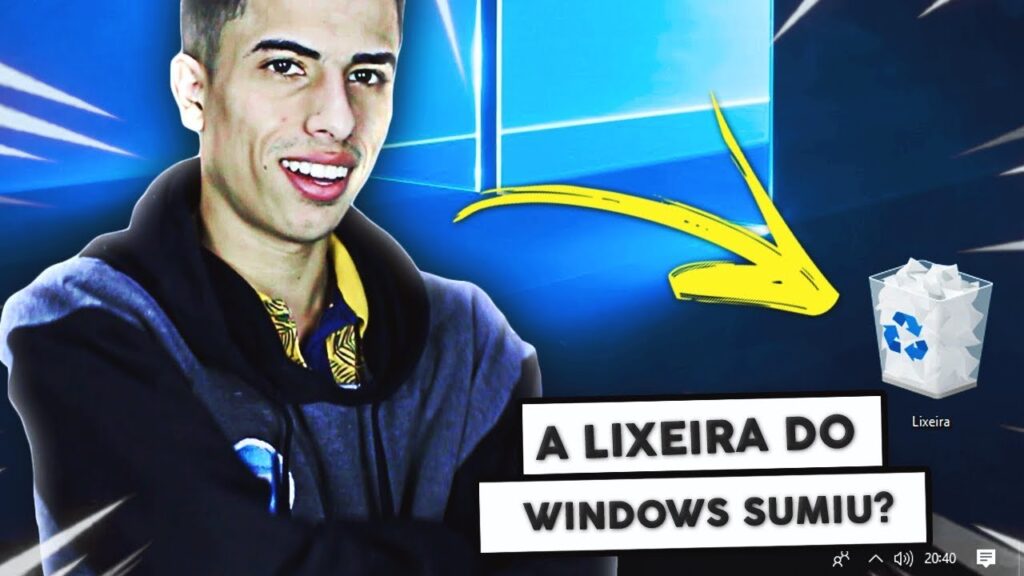 Como recuperar o icone de lixeira no windows 10 1