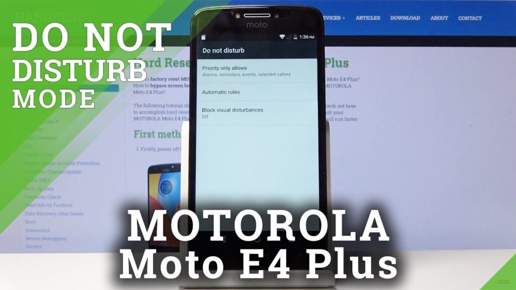Como configurar e ativar o modo nao perturbe no moto e4 1